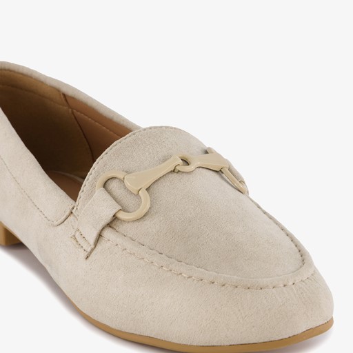 Dames loafers beige
