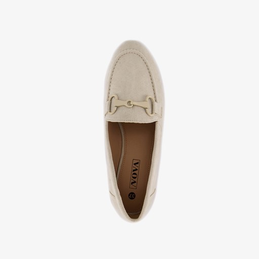 Dames loafers beige