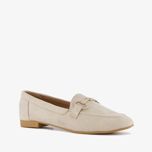 Dames loafers beige