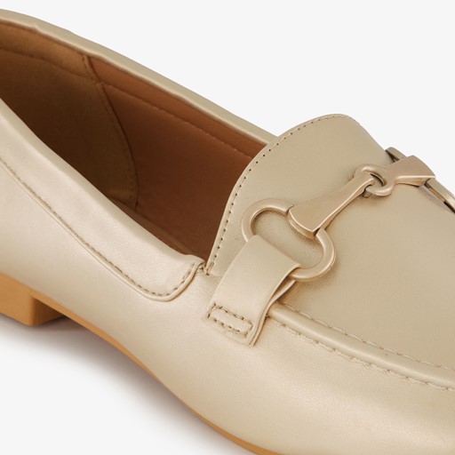 Dames loafers goudkleurig