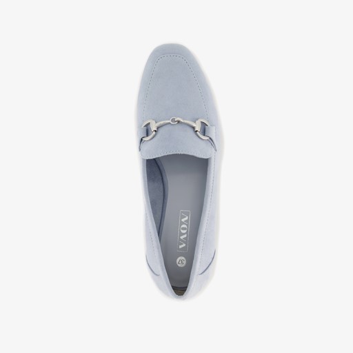 Dames loafers lichtblauw