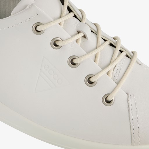 ECCO Soft 2 Classic leren dames sneakers wit
