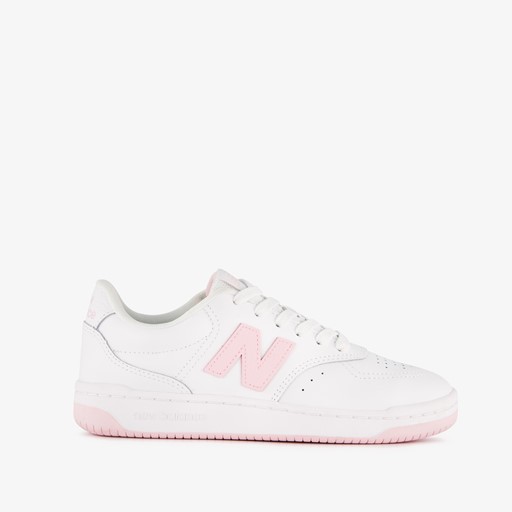 BB80 leren dames sneakers wit roze