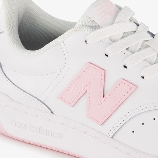 BB80 leren dames sneakers wit roze