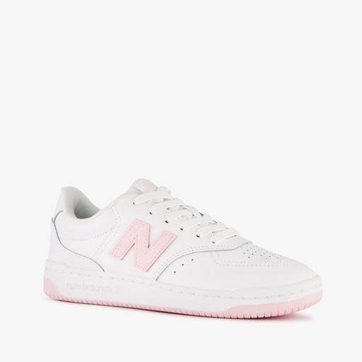 BB80 leren dames sneakers wit roze
