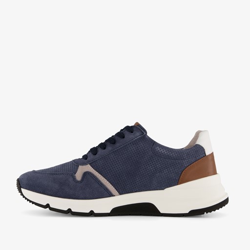 Leren heren sneakers met rits