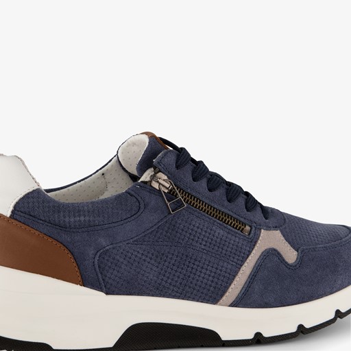 Leren heren sneakers met rits