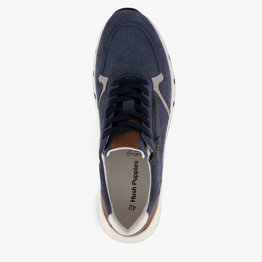 Leren heren sneakers met rits