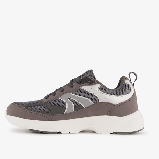 Heren fitnessschoenen grijs wit