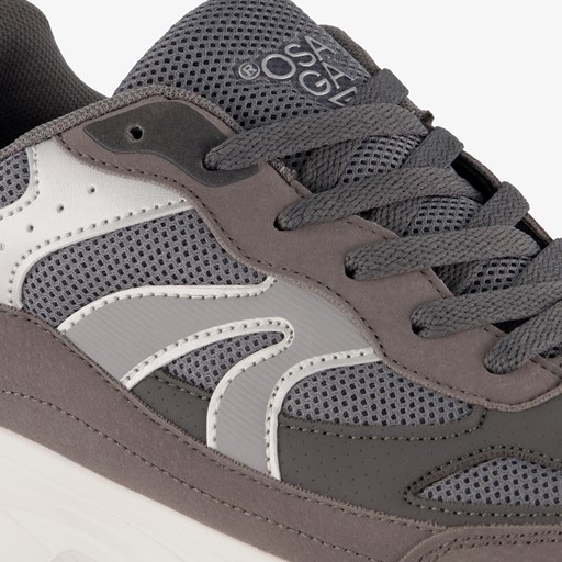 Heren fitnessschoenen grijs wit