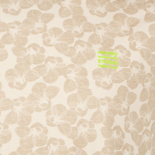 Heren T-shirt met print beige