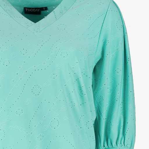 Dames blouse aqua groen
