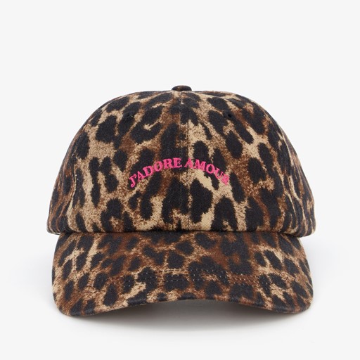 Dames pet met panterprint