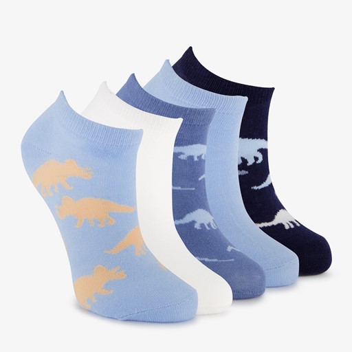 5 paar kinder sneakersokken met dino