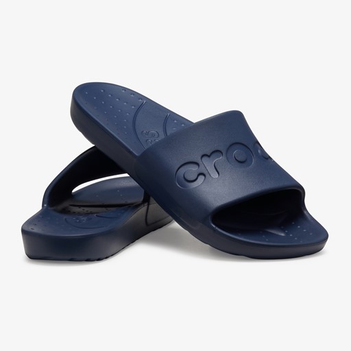 Slide heren badslippers navy
