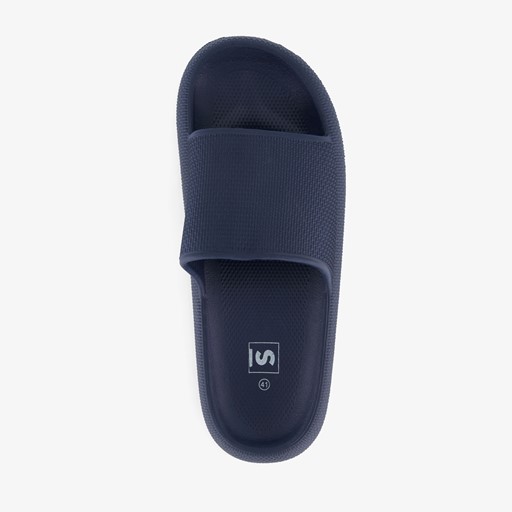 Heren badslippers donkerblauw