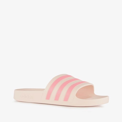 Adilette dames badslippers roze beige