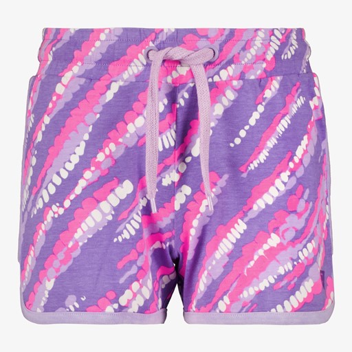Meisjes sweat short paars roze