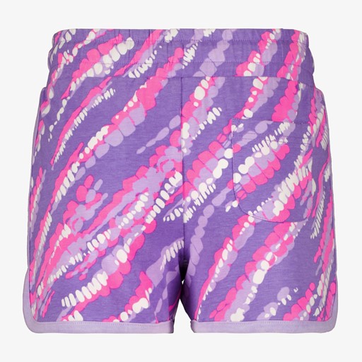 Meisjes sweat short paars roze