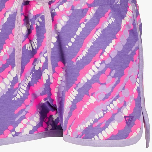 Meisjes sweat short paars roze