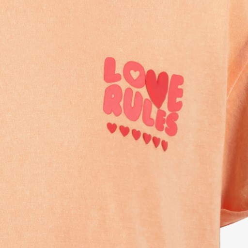 Meisjes T-shirt met backprint roze