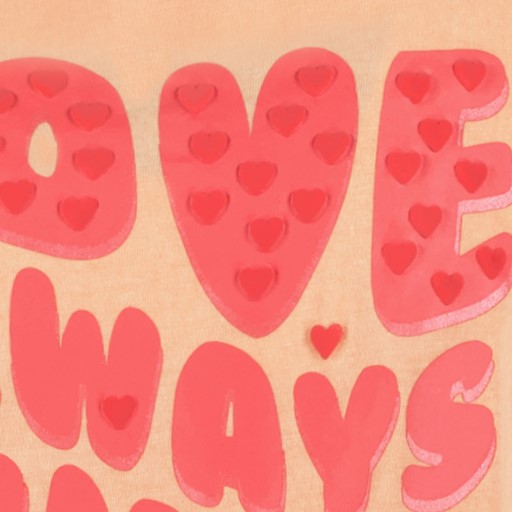 Meisjes T-shirt met backprint roze