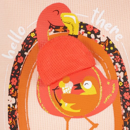 Meisjes T-shirt met flamingo lichtroze