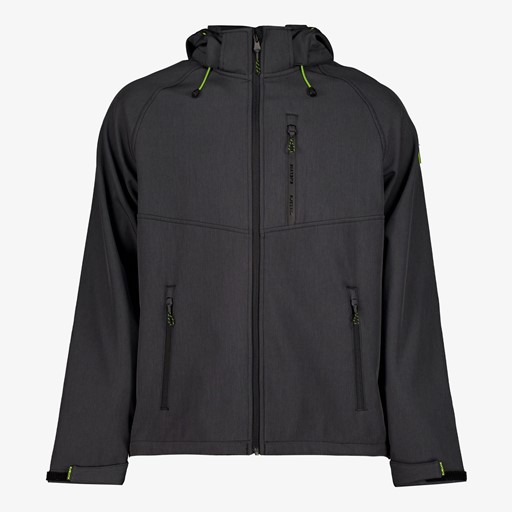 Heren outdoor softshell jas zwart
