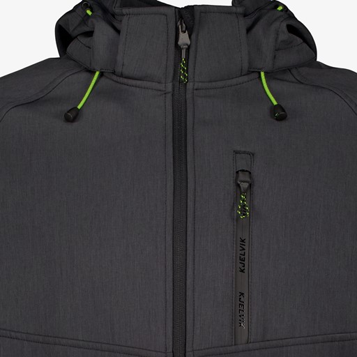 Heren outdoor softshell jas zwart