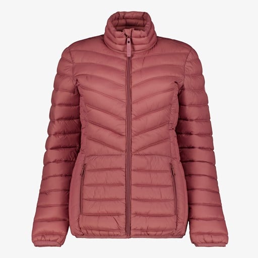 Gewatteerde dames outdoor jas roze