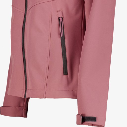 Dames outdoor softshell jas roze