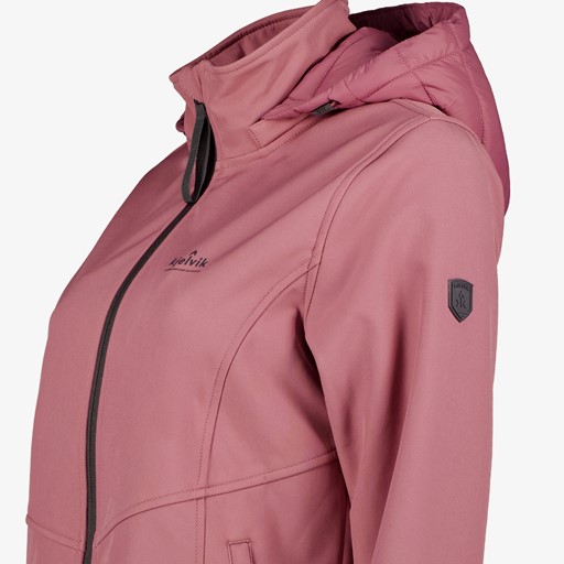 Dames outdoor softshell jas roze