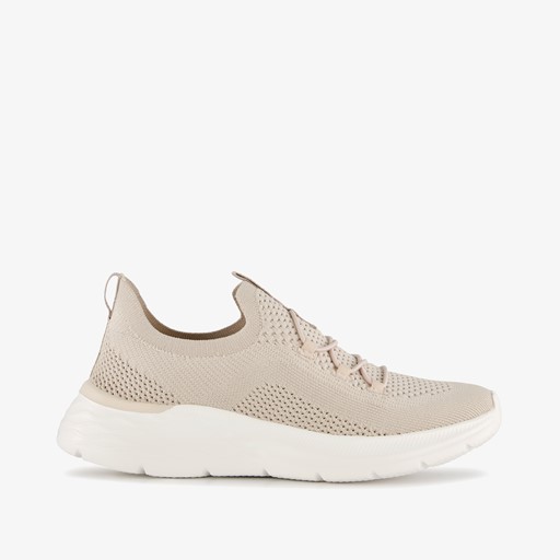Dames sneakers beige wit