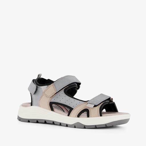 Leren dames sandalen blauw