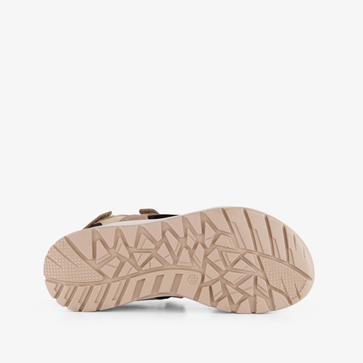 Leren dames sandalen beige