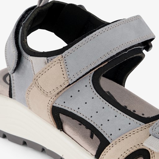 Leren dames sandalen blauw