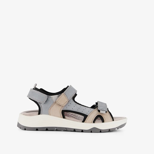 Leren dames sandalen blauw