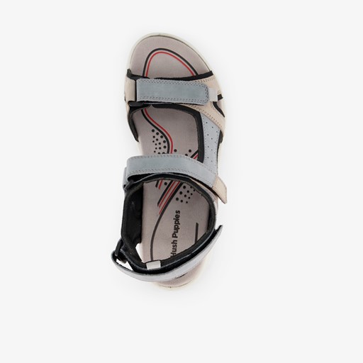 Leren dames sandalen blauw