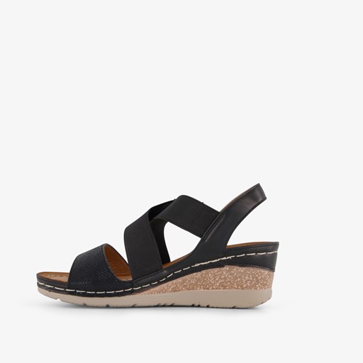 Dames sandalen met sleehak