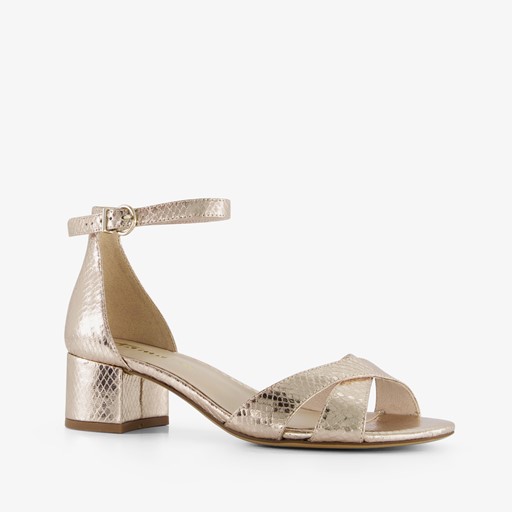 Dames sandalen met slangenprint