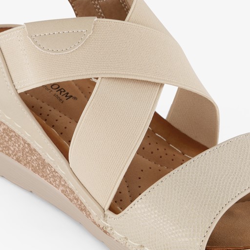 Dames sandalen beige