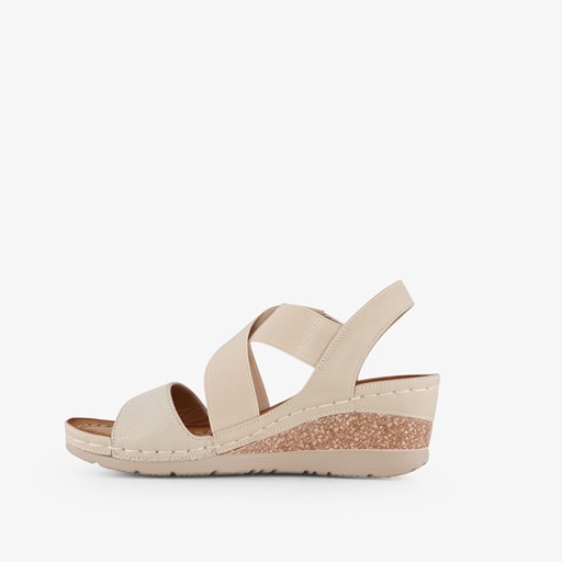 Dames sandalen beige