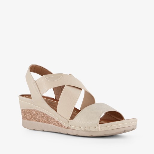 Dames sandalen beige