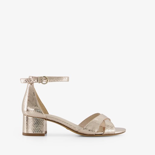 Dames sandalen met slangenprint