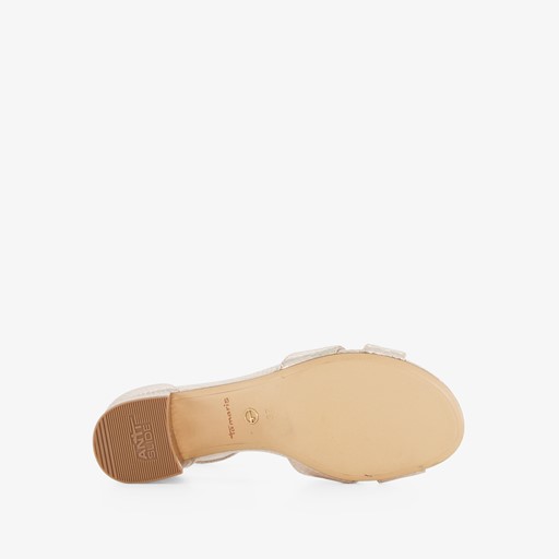 Dames sandalen met slangenprint