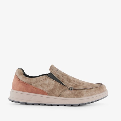 Heren instappers taupe
