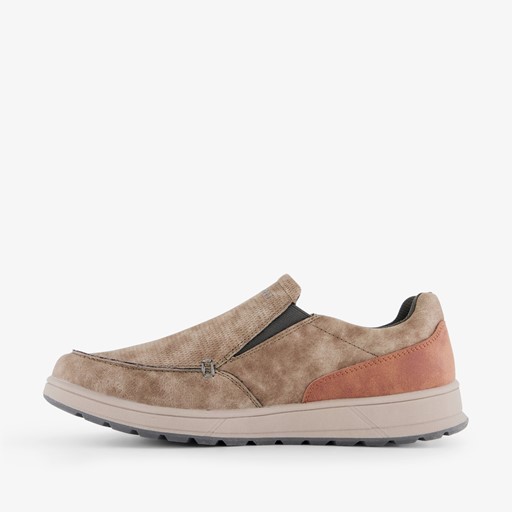 Heren instappers taupe