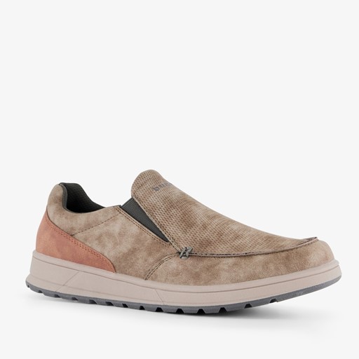 Heren instappers taupe