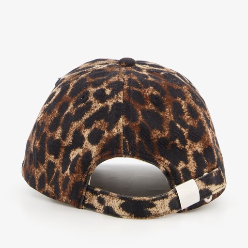 Meisjes pet met panterprint en hartje