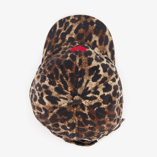 Meisjes pet met panterprint en hartje